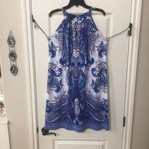 Inc beautiful long blouse tank Sz OX
